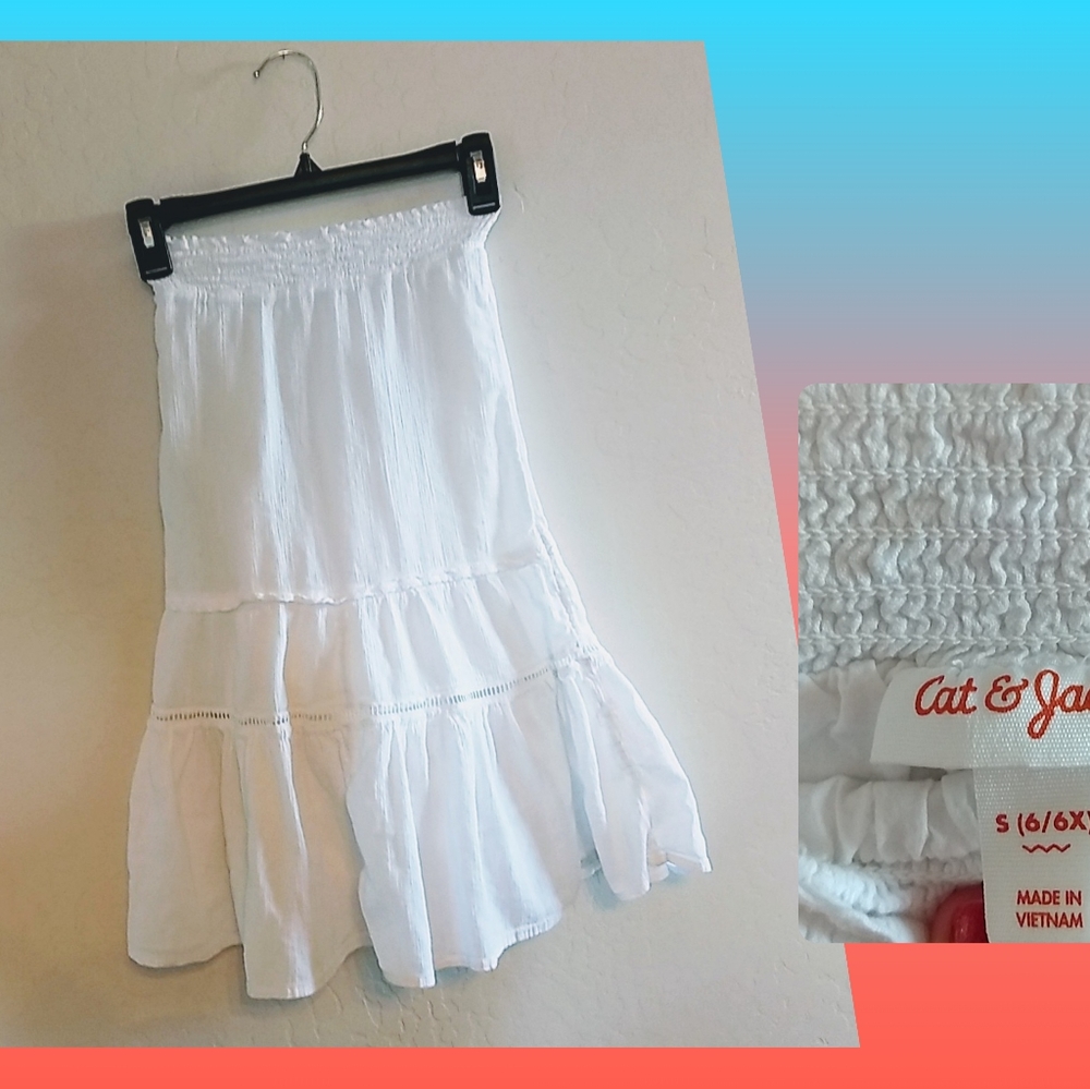 Girls white skirt size 6/6X